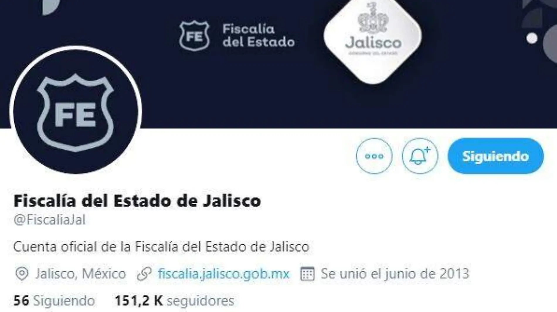 Cuenta Fiscalía de Jalisco